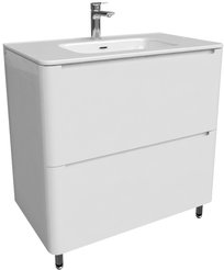 Тумба наполная Edifice с умывальником 80см белая, IDDIS, EDI80WFi95K