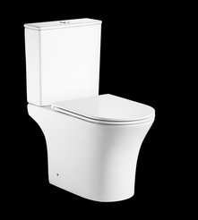 Унитаз-компакт Alcora Adele Tornado безободковый с сиденьем DPL, e-off, slim, lift, белый