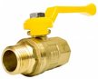 Кран латунный шаровый для газа STI 3/4" наружная-внутренняя резьба, ручка рычаг