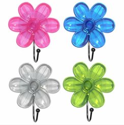 Крючок Мультидом Цветок 7х10см на присоске ,пластик