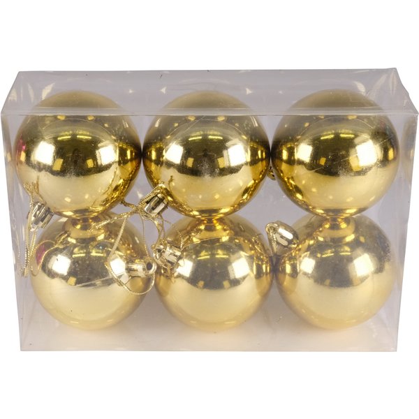 Набор шаров 6шт 6см золото SYQC-0121260-G