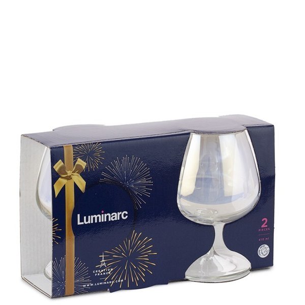 Набор бокалов для коньяка Luminarc Celeste Золотистый хамелеон 410мл 2шт стекло