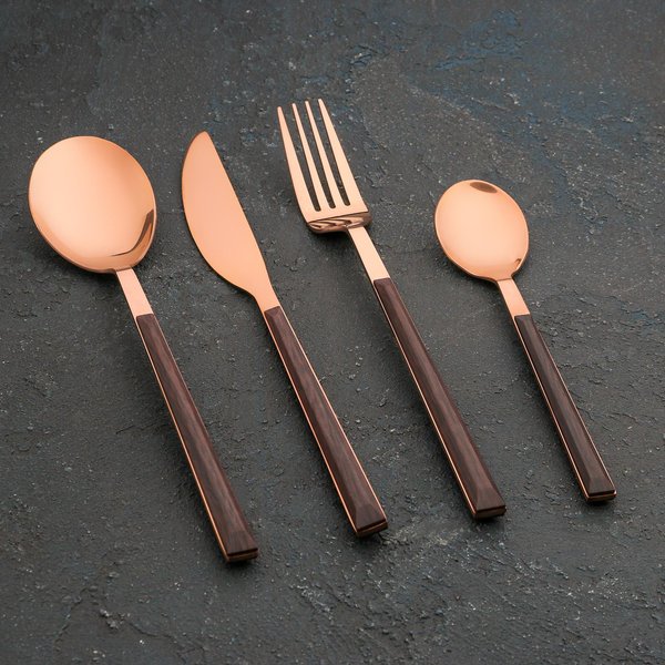 Набор столовых приборов Magistro (ложка+вилка+нож+ложка чайная) нерж.сталь
