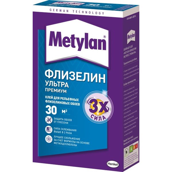 Клей для флизелиновых обоев Metylan Премиум 250гр