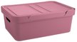 Контейнер д/хранения Econova Luxe 12л 38х27,6х14см с крышкой, розовый ПП