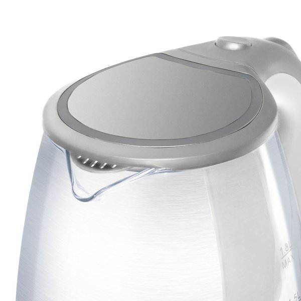 Чайник электрический Irit IR-1236 1500Вт 1.8л стекло/белый пластик