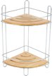 Полка угловая двухъярусная 19,5х19,5х36,5см хром BAMBOO-04