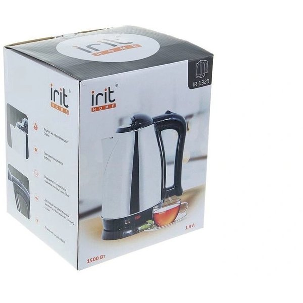 Чайник электрический Irit IR-1320 1500Вт 1,8л нерж.сталь