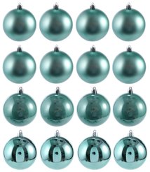 Набор шаров 16шт 8см мятный, SYQA-0123047