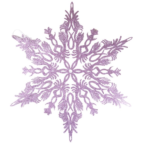 Украшение снежинка 35см фиолетовый SYLKGJC-4821283