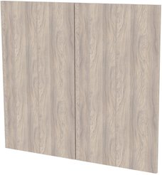 Комплект фасадов (2 фасада) ЛДСП навесной Микс 79,6х71,6х1,6см Блэквуд сатиновый