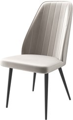 Стул кухонный Mamadoma Leonard M d08 45х45х94см велюр/металл, серый/черный