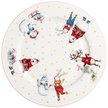 Тарелка обеденная Lefard Winter story 27см олень, медведь, заяц, снеговик, фарфор