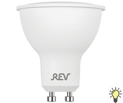 Лампа светодиодная REV 5Вт GU10 3000K тёплый свет