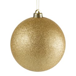 Шар 15см, золото, глиттер, SYQA-0123309-4