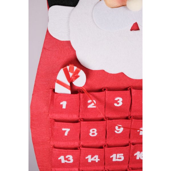Панно настенное Адвент-календарь Дед Мороз 70х34см,без наполнения SYMZB-062156