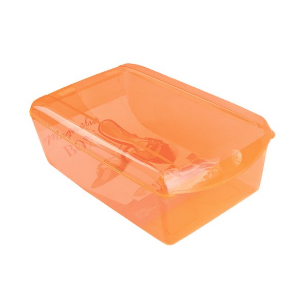 Ящик для хранения обуви оранжевый 6103