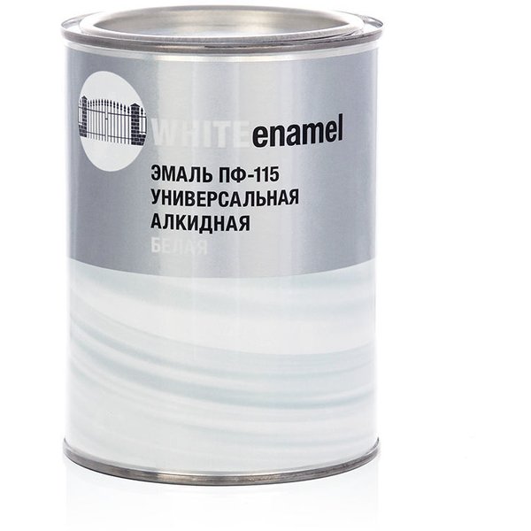 Эмаль ПФ-115 СТАНДАРТ полуматовая белая (0,8кг)