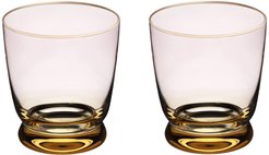 Набор стаканов Lefard Twist&Shine Pink 360мл 2шт низкие, стекло