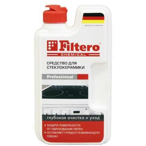 Средство Filtero 250мл д/стеклокерамических поверхностей 202