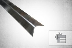 Уголок ПВХ равнополочный черный 20x20x1,0х2600