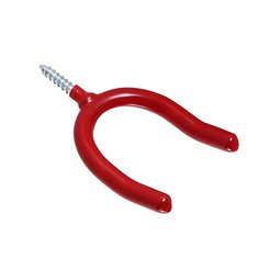 Крючок c резьбой U-образный Larvij LG035S 6х0,9х10см сталь красный нагрузка до 10кг