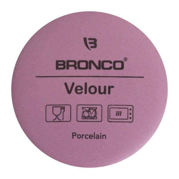 Кружка Bronco Velour 400мл фарфор, темно-лиловый