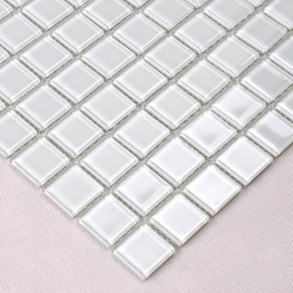 Мозаика Tessare 30,0х30,0х0,4см стекло белый шт(HJM07)