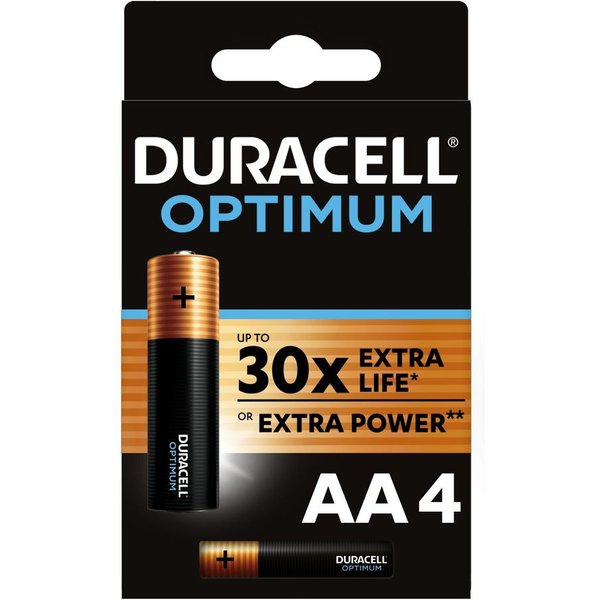 Батарейки Duracell Optimum АА/LR6 4шт