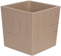 Кашпо пластиковое Вега d20см h20см v5,2л, фраппе, с вкладкой