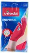 Перчатки латексные Vileda Universal M х/б напыление