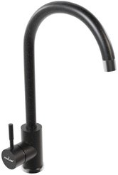 Смеситель для кухни 35к MIXLINE ML-GS15 высокий излив, черный