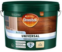 Пропитка для древесины Omnitex Universal 2в1 CLR бесцветная 2,5л