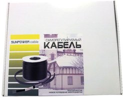 Кабель 16Вт/м 10м Sun Power Cable саморегулирующийся для обогрева труб