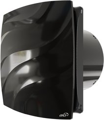 Вентилятор накладной ERA WAVE D100 обр.клапан, черный
