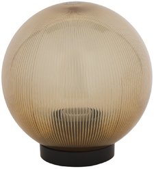 Светильник садово-парковый ЭРА НТУ 02-60-203 шар золотистый призма на опору/кронштейн IP44 Е27 max60Вт d200mm