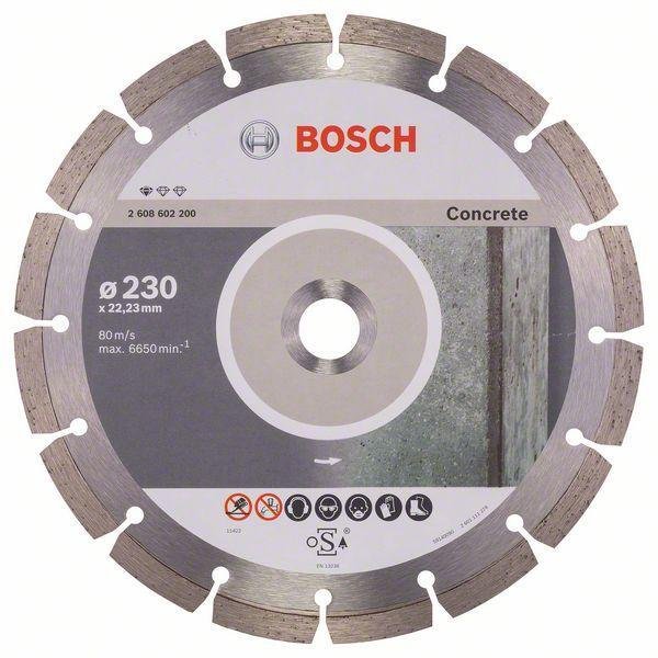 Диск алмазный по бетону Bosch BPE 230х2,4х22мм сухой рез