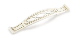 Ручка-скоба FS-131 128 1013 золото прованс/матовый жемчужный-белый