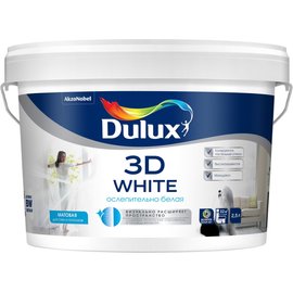 Краска для стен и потолков Dulux 3D White матовая белая (2,5л) 346972 ...