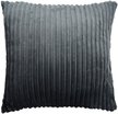 Подушка декоративная 45х45см Велсофт полоски, графит