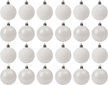 Набор шаров 24шт 6см жемчужный+белый, SYQA-0123050