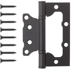 Петля без врезки Vanger 100х75х2,3-P2-BLM черная