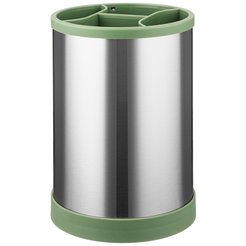 Подставка д/кухонных приборов Agness 12х16,7см пластик, нерж.сталь