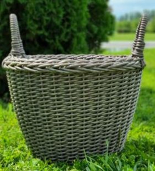 Кашпо с ручками плетеное из искусственного ротанга 20л Мокко