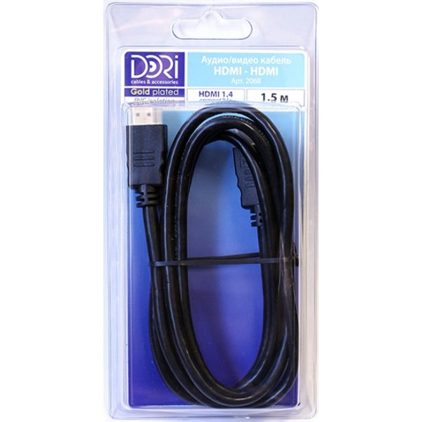 Шнур Dori HDMI-HDMI L=1,5м