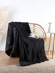 Плед Этель Zig-zag 150х200см темно-серый