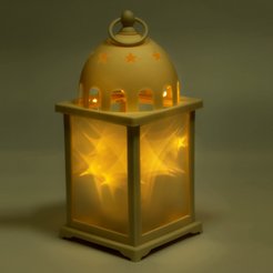 Фонарь светодиодный Звезды 12,5х12,5х27см, цвет: белый, SYLZB-2323049