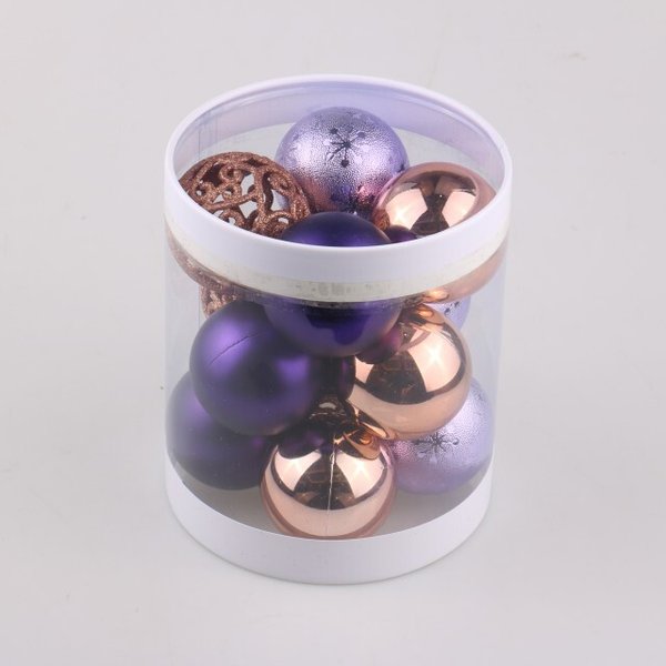Набор шаров 12шт 6см фиолетовый SY18CJHB-291