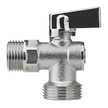 Кран латунный угловой MasterProf Compact 1/2"х3/4" наружная резьба,ручка сверху