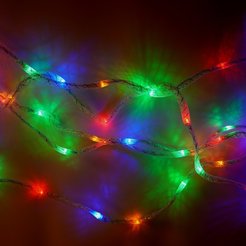 Гирлянда светодиодная Шелковый путь 100шт LED,10м,многоцветная,конроллер